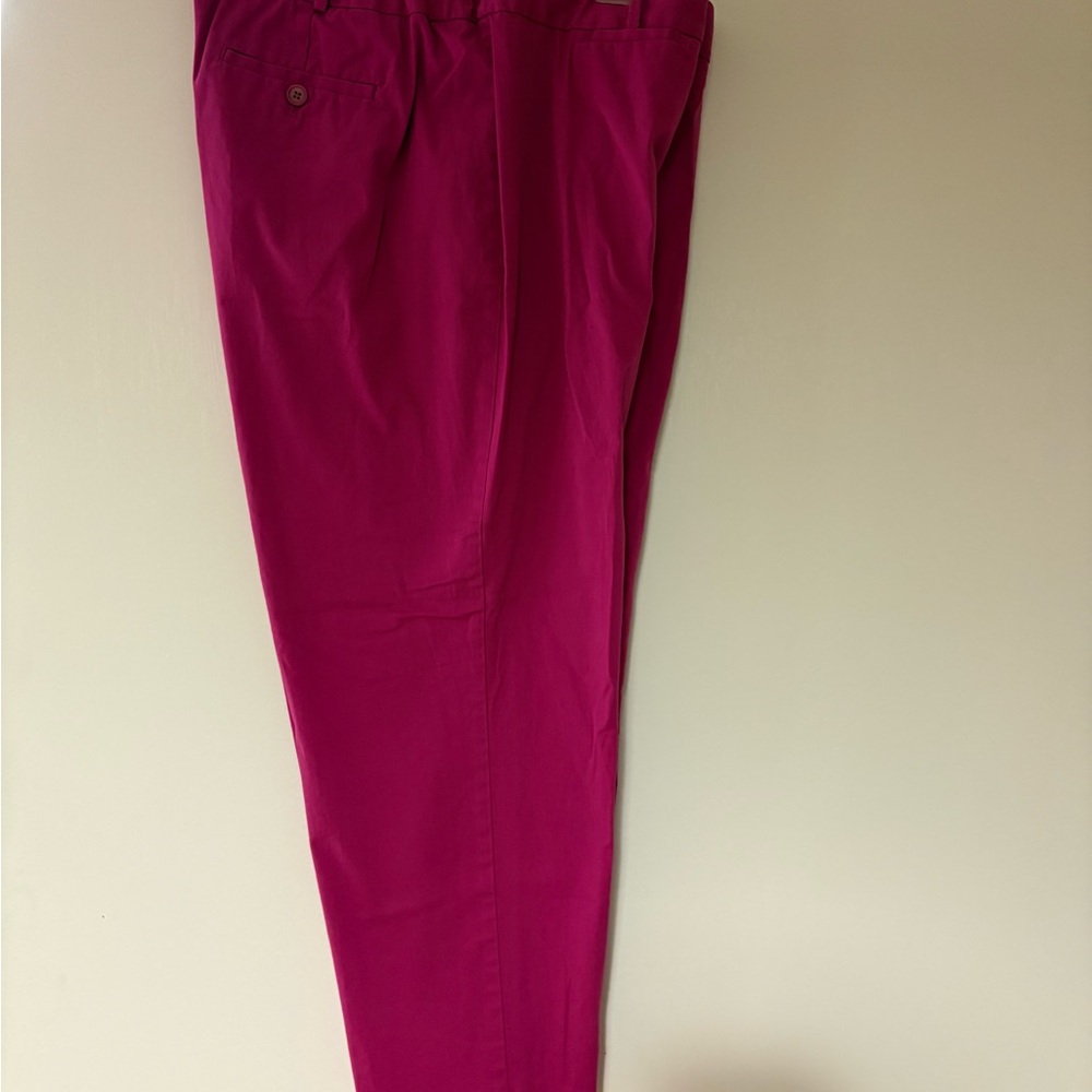 Talbots Women Vibrant Pink Chinos